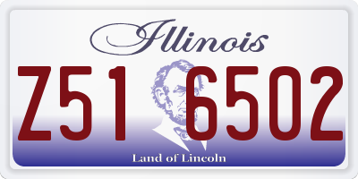 IL license plate Z516502