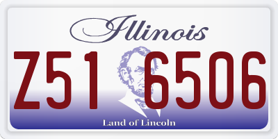 IL license plate Z516506