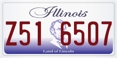 IL license plate Z516507