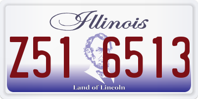 IL license plate Z516513