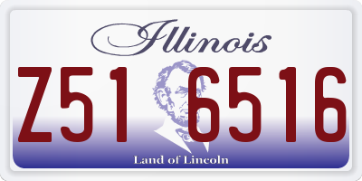 IL license plate Z516516