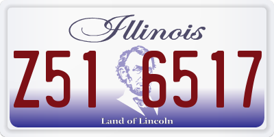 IL license plate Z516517