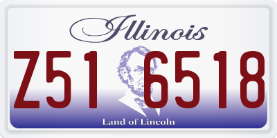 IL license plate Z516518