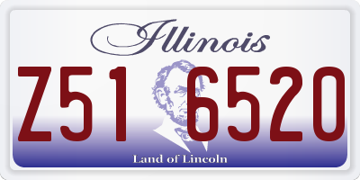 IL license plate Z516520