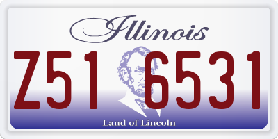 IL license plate Z516531