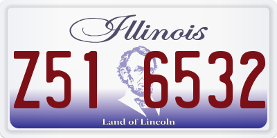 IL license plate Z516532