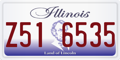 IL license plate Z516535