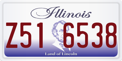 IL license plate Z516538