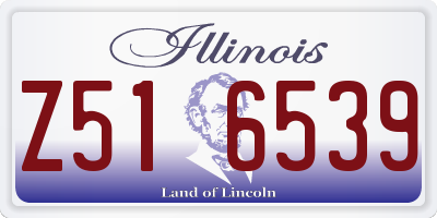 IL license plate Z516539