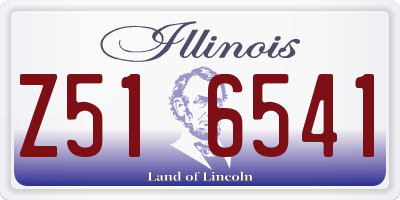 IL license plate Z516541