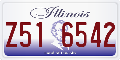 IL license plate Z516542