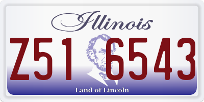 IL license plate Z516543