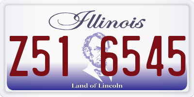 IL license plate Z516545