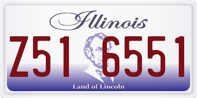 IL license plate Z516551