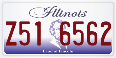 IL license plate Z516562
