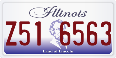 IL license plate Z516563
