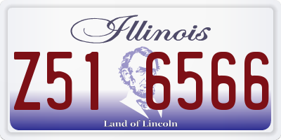 IL license plate Z516566