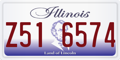 IL license plate Z516574