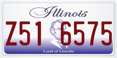 IL license plate Z516575