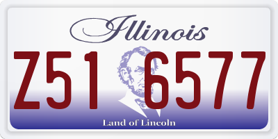 IL license plate Z516577