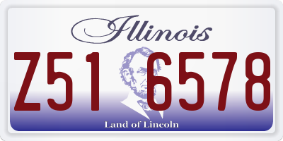 IL license plate Z516578