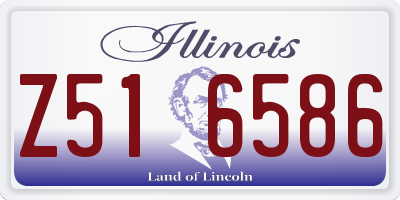 IL license plate Z516586