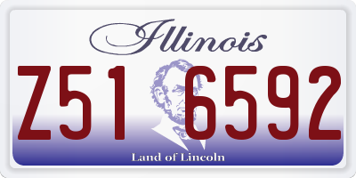 IL license plate Z516592