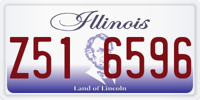 IL license plate Z516596