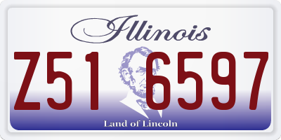 IL license plate Z516597