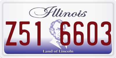 IL license plate Z516603