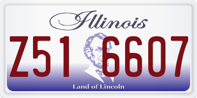 IL license plate Z516607