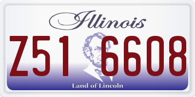IL license plate Z516608
