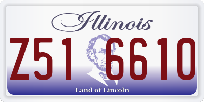 IL license plate Z516610