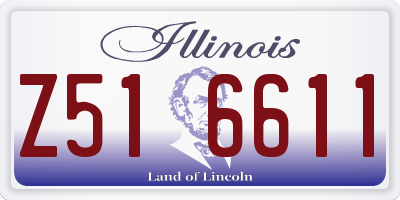 IL license plate Z516611