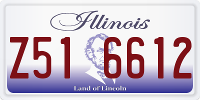 IL license plate Z516612