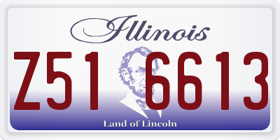 IL license plate Z516613