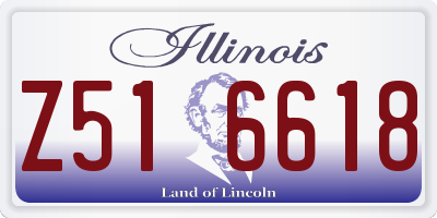 IL license plate Z516618