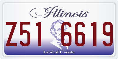IL license plate Z516619