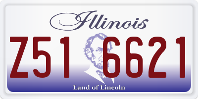 IL license plate Z516621