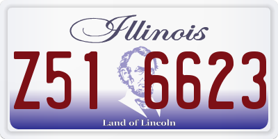 IL license plate Z516623