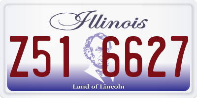 IL license plate Z516627