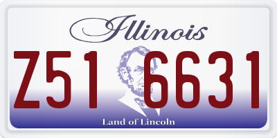 IL license plate Z516631