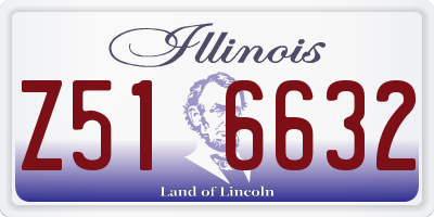 IL license plate Z516632