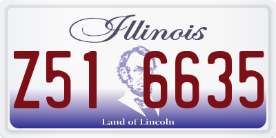 IL license plate Z516635