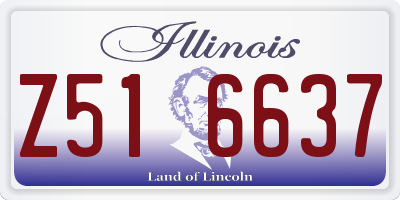 IL license plate Z516637