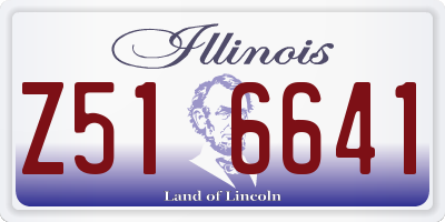 IL license plate Z516641