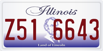 IL license plate Z516643