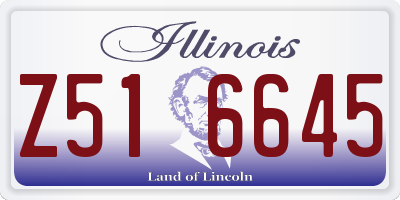 IL license plate Z516645