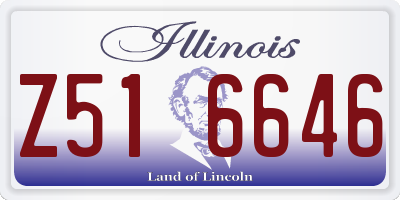 IL license plate Z516646