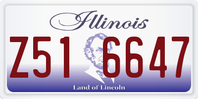 IL license plate Z516647